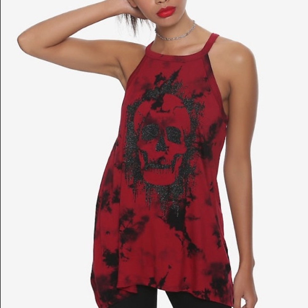 Red Midnight Hour Sleeveless Tank 3X